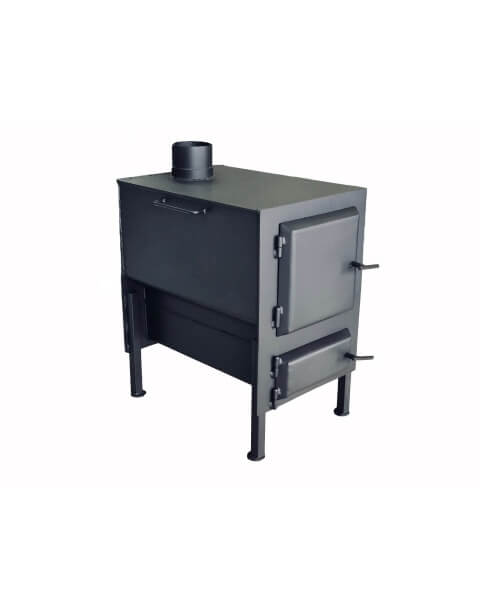 Печь буржуйка 370×570×600 мм с плитой - купить в 